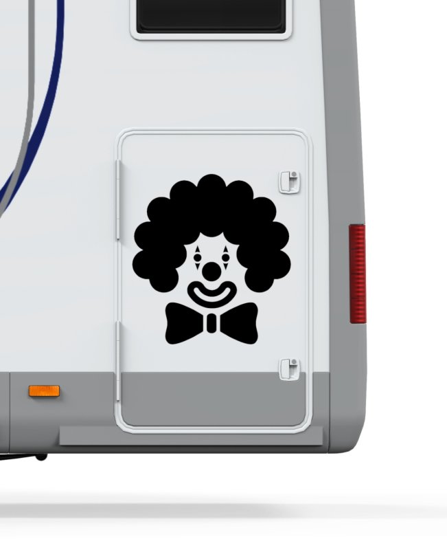 46373 Clown-Karneval Mein-Motiv-Aufkleber-Wohnmobil